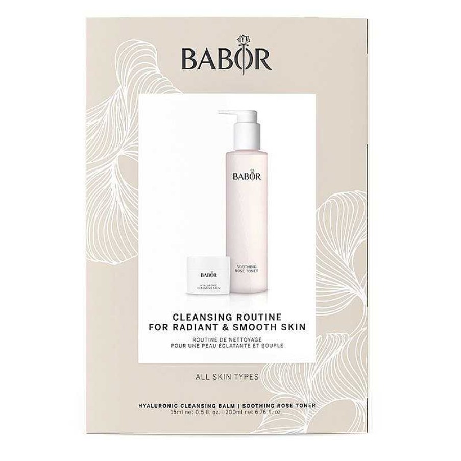 Gesicht BABOR Reinigung Trockene Haut | Babor Hyaluronic Cleansing Balm & Soothing Rose Toner Set