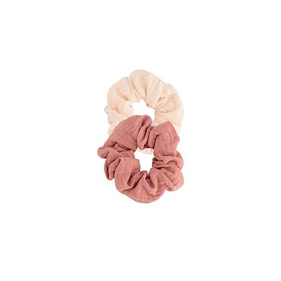 Haare BACHCA | Bachca Set Of 2 Cotton Gauze Scrunchies