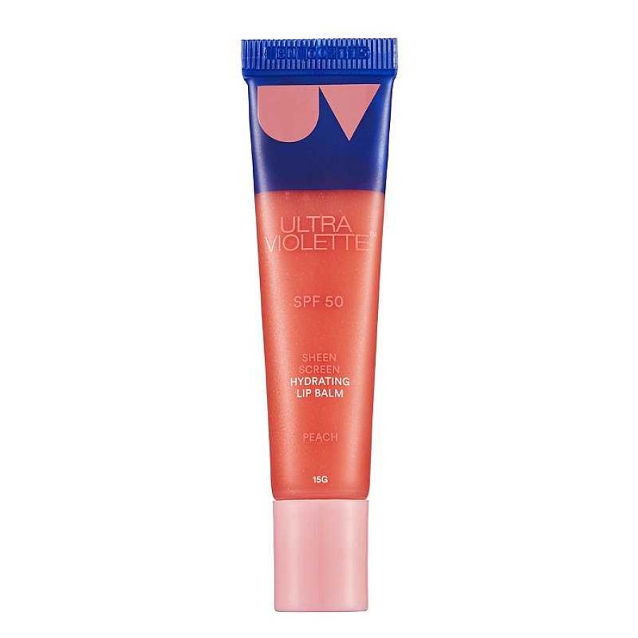 Make Up ULTRA VIOLETTE | Ultra Violette Sheen Screen Hydrating Lip Balm Peach Spf50