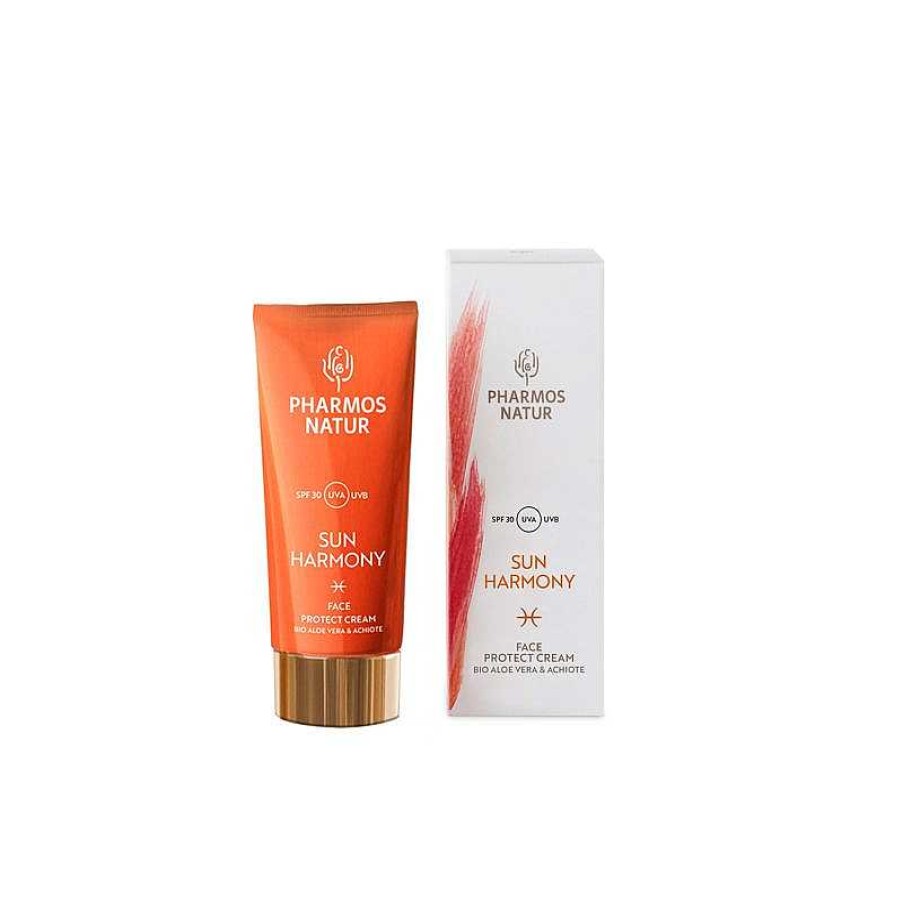 Naturkosmetik PHARMOS NATUR | Pharmos Natur Sun Harmony Protect Cream Face Spf 30 Uva/Uvb