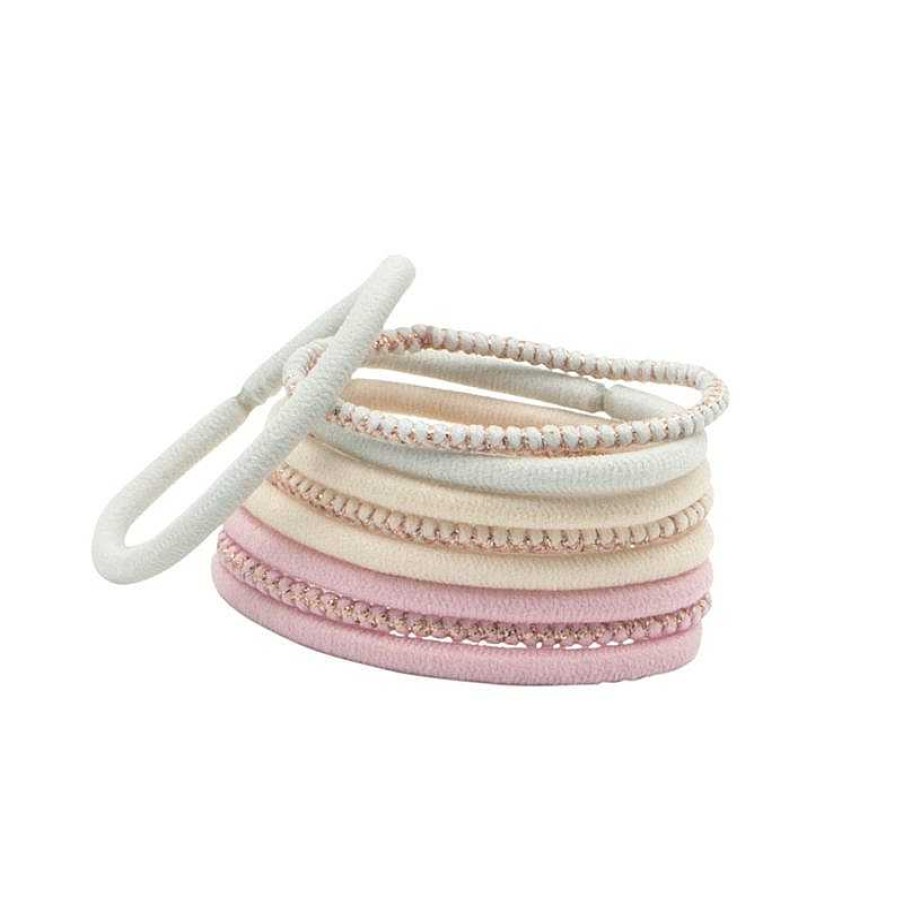 Haare BACHCA | Bachca Large Elastics X9 Pastel-Colored And Lurex - Nora