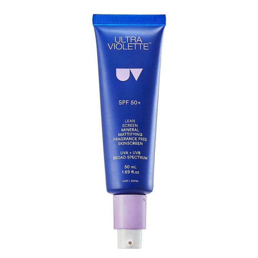 Gesicht ULTRA VIOLETTE Pflege Empfindliche Haut | Ultra Violette Lean Screen Mineral Mattifying Fragrance Free Skinscreen Spf50+