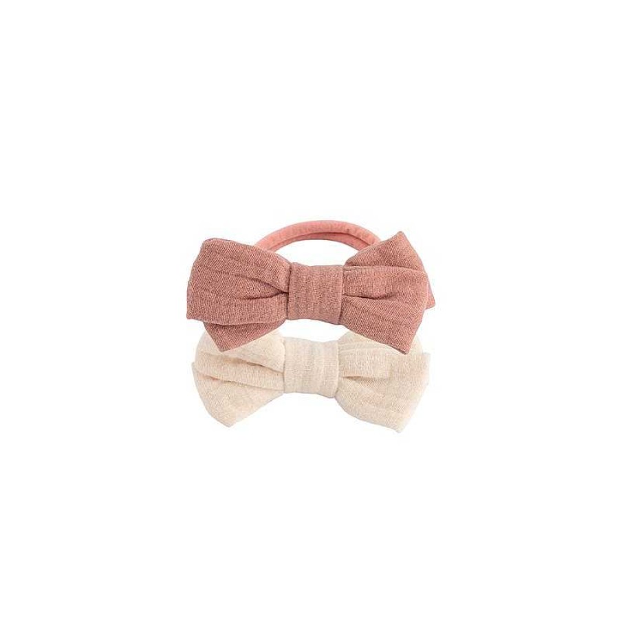 Haare BACHCA | Bachca Set Of 2 Cotton Gauze Knot Elastic Bows