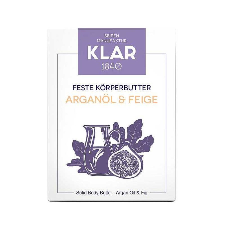 K Rper KLAR | Klar Feste K Rperbutter Argan L & Feige