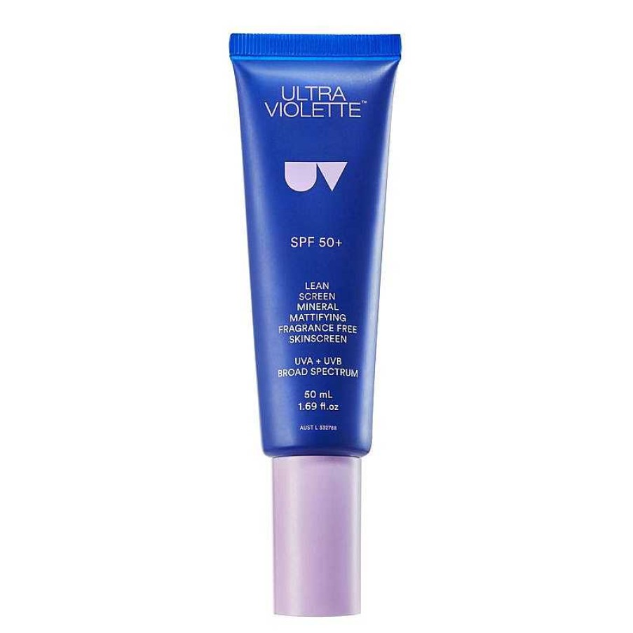 Gesicht ULTRA VIOLETTE Pflege Empfindliche Haut | Ultra Violette Lean Screen Mineral Mattifying Fragrance Free Skinscreen Spf50+